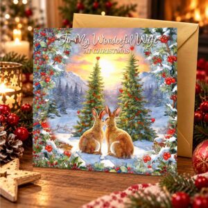 Wonderful wife Christmas Card