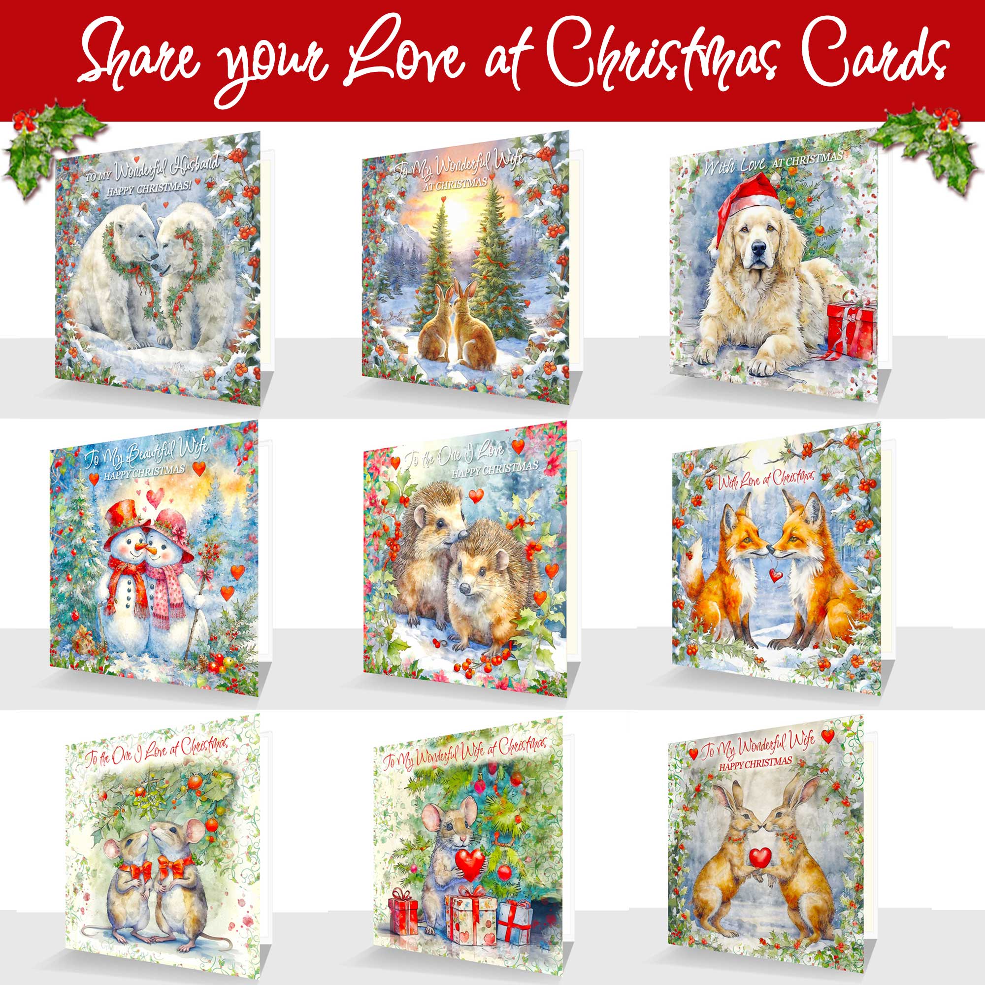 share your love at Christmas cards