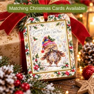 Christmas Owl Gift Tags - Four Tag Pack Dreaming