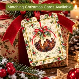 Christmas Pudding Gift Tags - Four Tag Pack