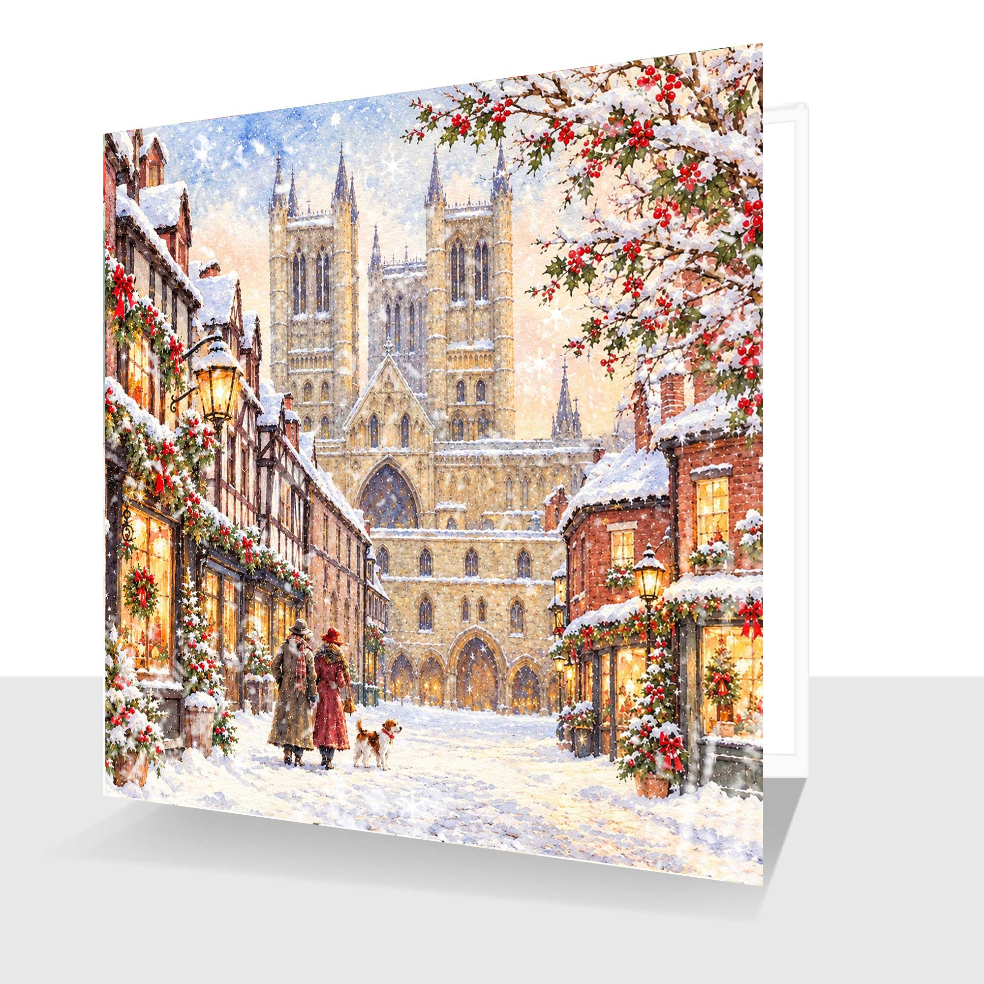 Lincoln at Christmas Card