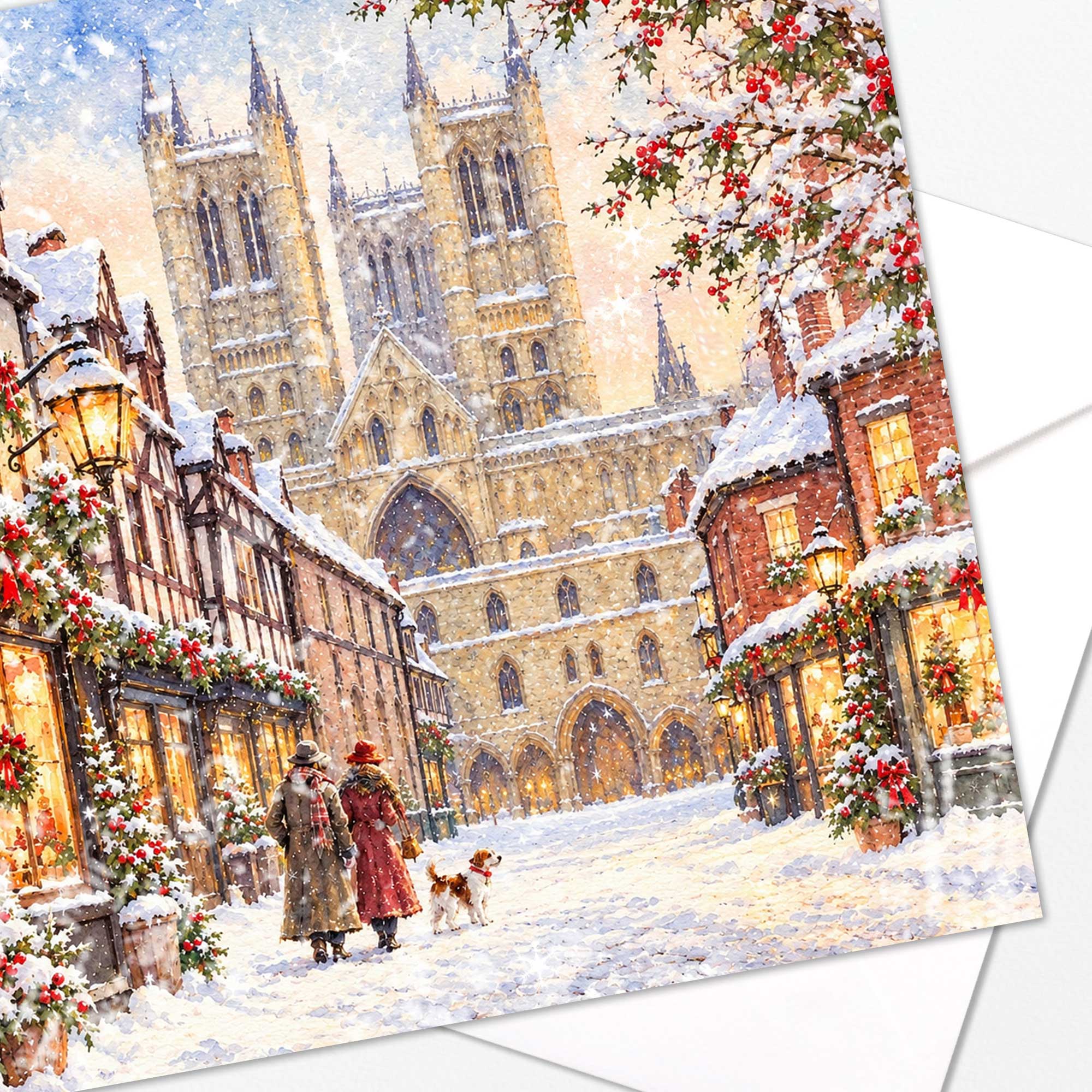 Lincoln at Christmas Card