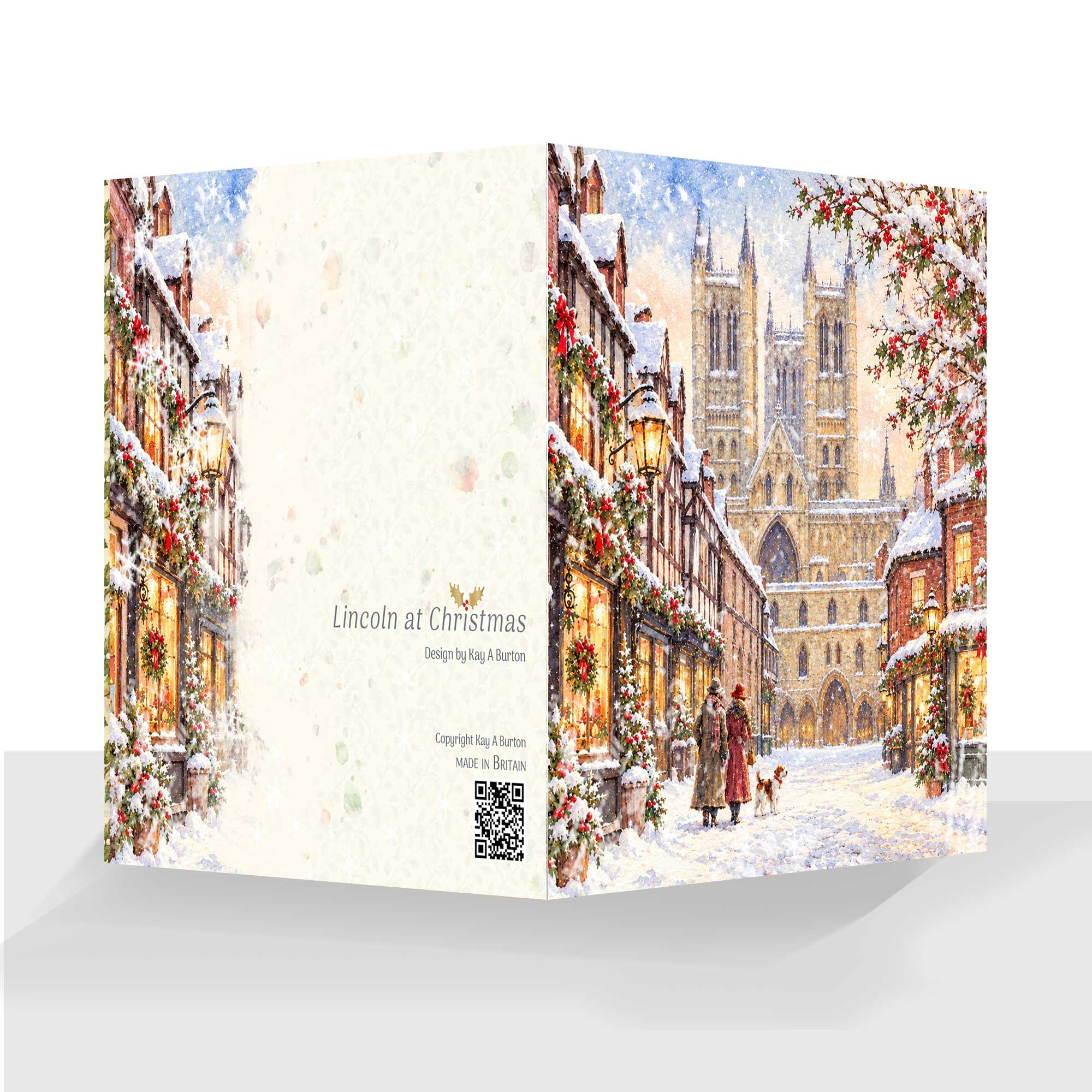 Lincoln at Christmas Card
