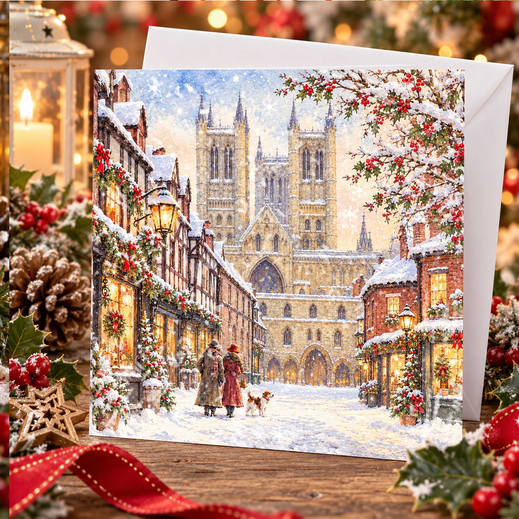 Lincoln at Christmas Card