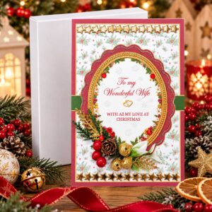 Superior Boxed Christmas Card A5 : To My Wonderful Wife