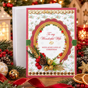 Superior Boxed Christmas Card A5 : To My Wonderful Wife